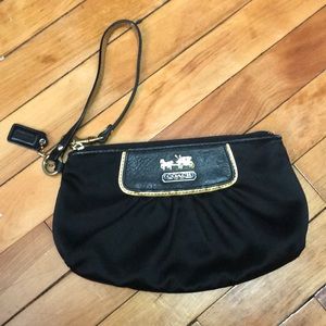 Black Coach Wristlet